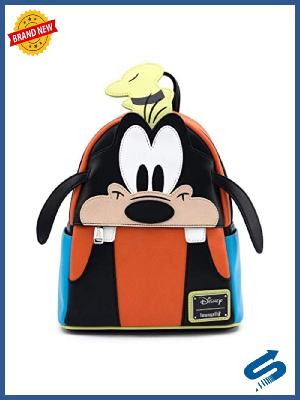 Officially Licensed Disney Goofy Cosplay Faux Leather Double Strap Shoulder Bag